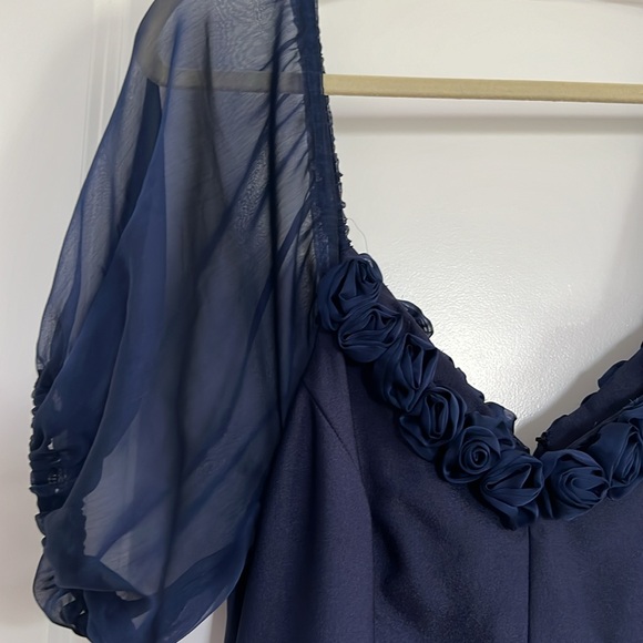 Gorgeous royal blue vintage dress - Picture 3 of 9